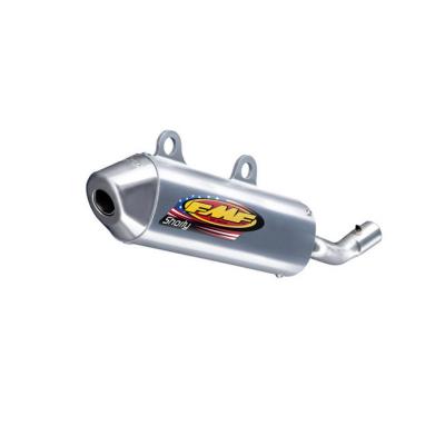 Silencieux FMF PowerCore 2 Shorty finition aluminium embout inox pour KTM SX 85 à partir de 2003