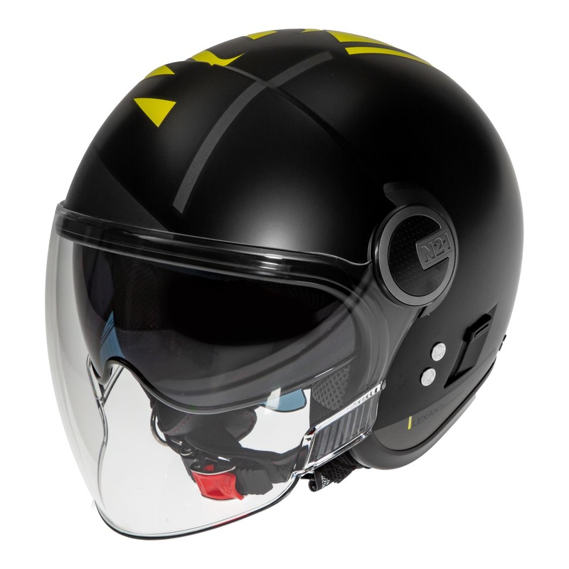 Casque jet Nolan N21 Visor Avant-Garde Mat noir/jaune- 2XS