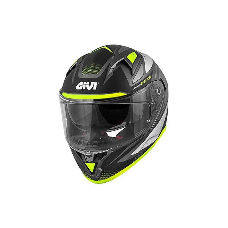 Casque intégral Givi 50.6 Stoccarda Follow noir/jaune mat- XS