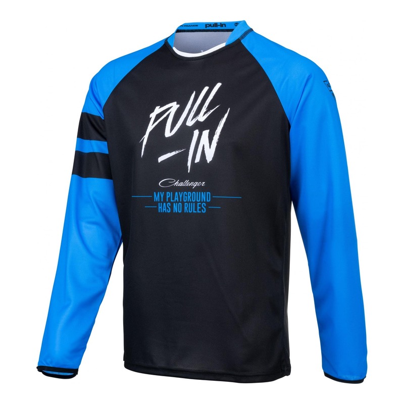 Maillot cross Pull-in Challenger Original Solid bleu/noir- S