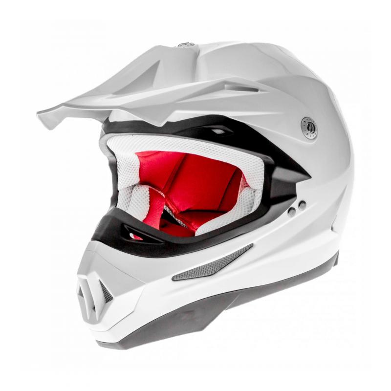 Casque cross TNT sc05 blanc brillant uni- XL