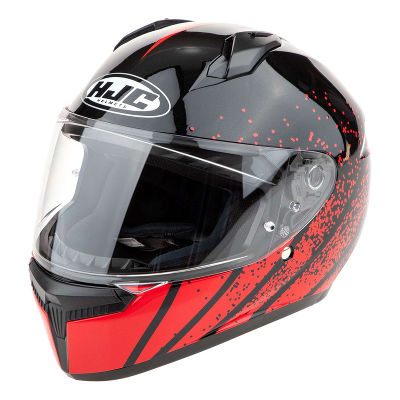 Casque intégral HJC C10 Haven MC1 noir/rouge brillant