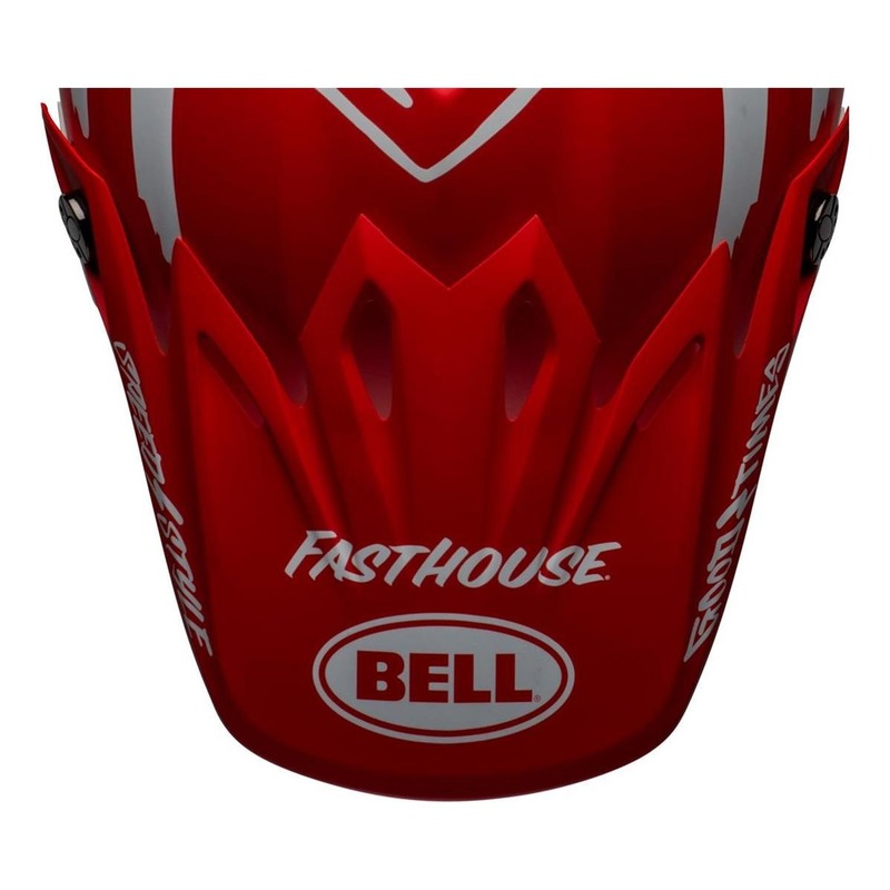 Casquette de casque cross Bell MX-9 Mips Fasthouse Signia rouge/blanc