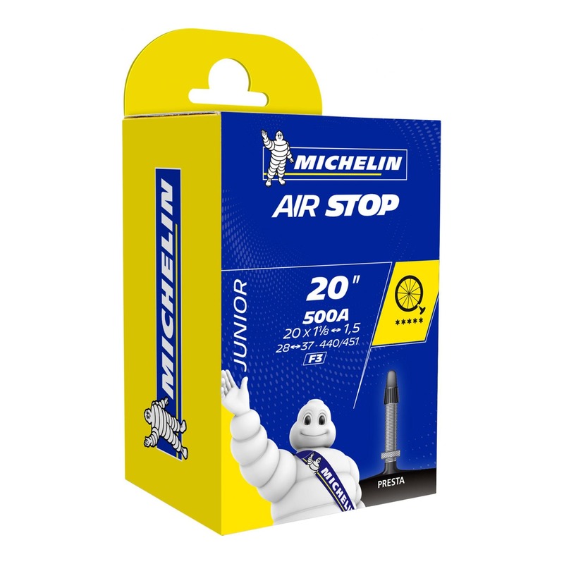 Chambre à Air vélo Michelin Air Stop F3 20 x 1,1/1,5" (500A) Presta