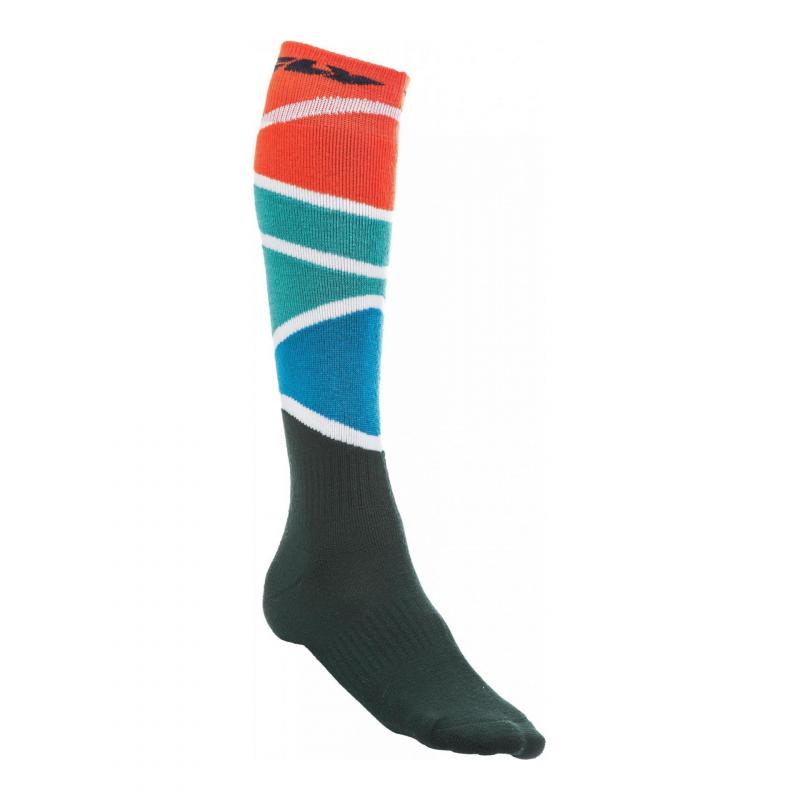 Chaussettes enfant Fly Racing MX Pro Thick rouge/bleu/noir