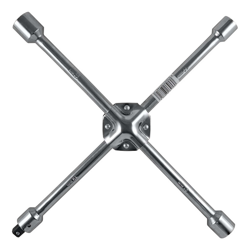 Clé à écrou en croix JBM avec adaptateur amovible 1/2" 17, 19, 21, 22 mm