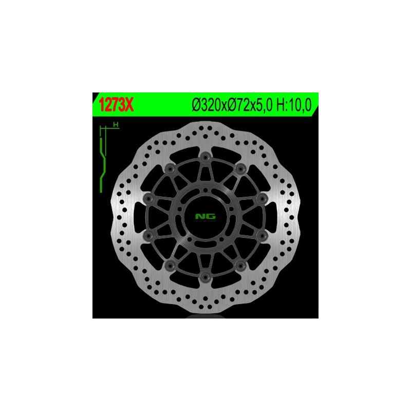Disque de frein NG Brake Disc D.320 Ducati Monster 796 de 2011 à 2012 - 1273X