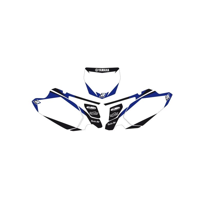 Fonds de plaques Blackbird Dream Graphic 2 Yamaha 450 YZ-F 10-13 blanc
