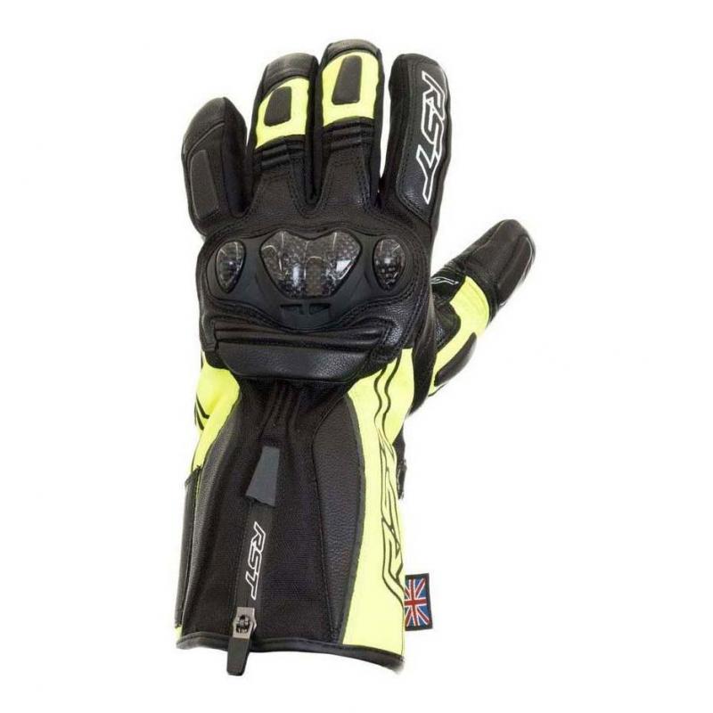 Gants cuir/textile RST Ladies Paragon V waterproof jaune fluo- 6