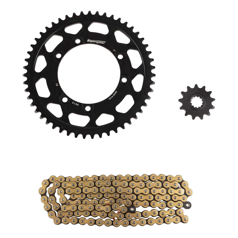 Kit chaÃ®ne DID type TT attache rapide pour Beta 50 RR Motard 02-04