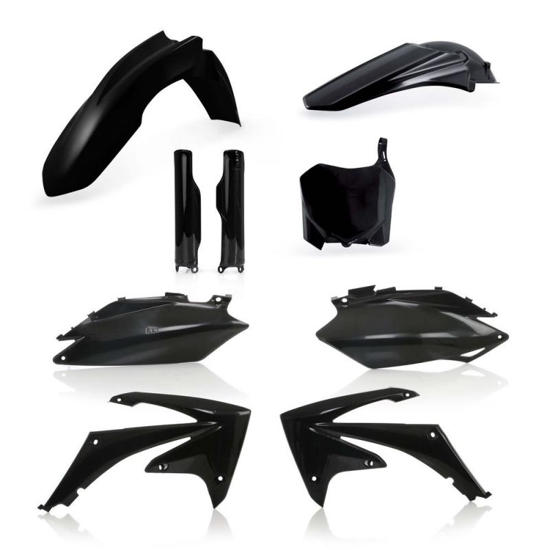 Kit plastique complet Acerbis Honda CRF 250R 11-13 Noir Brillant