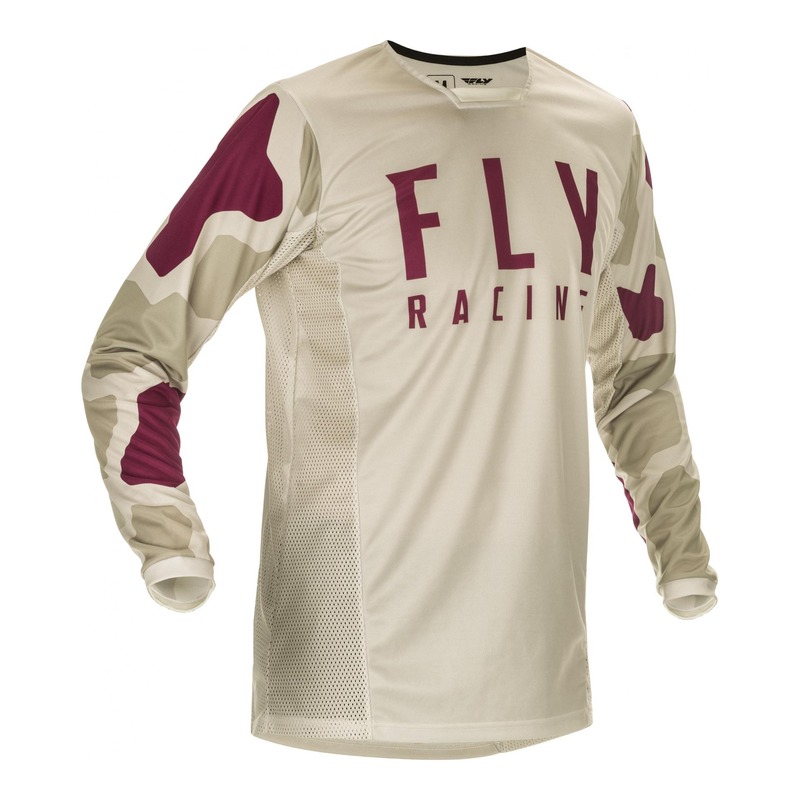 Maillot cross enfant Fly Racing Kinetic K221 stone/berry- S