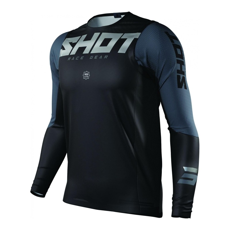 Maillot cross Shot Aerolite Airflow noir- S