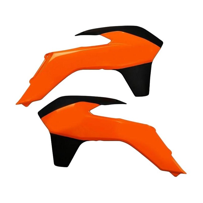 Ouïes de radiateur UFO KTM 85 SX 13-17 orange fluo
