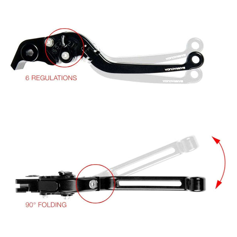 ACCOSSATO Paire De Leviers Pour SUZUKI DR De 1994 à 1999 (CC 350) SE