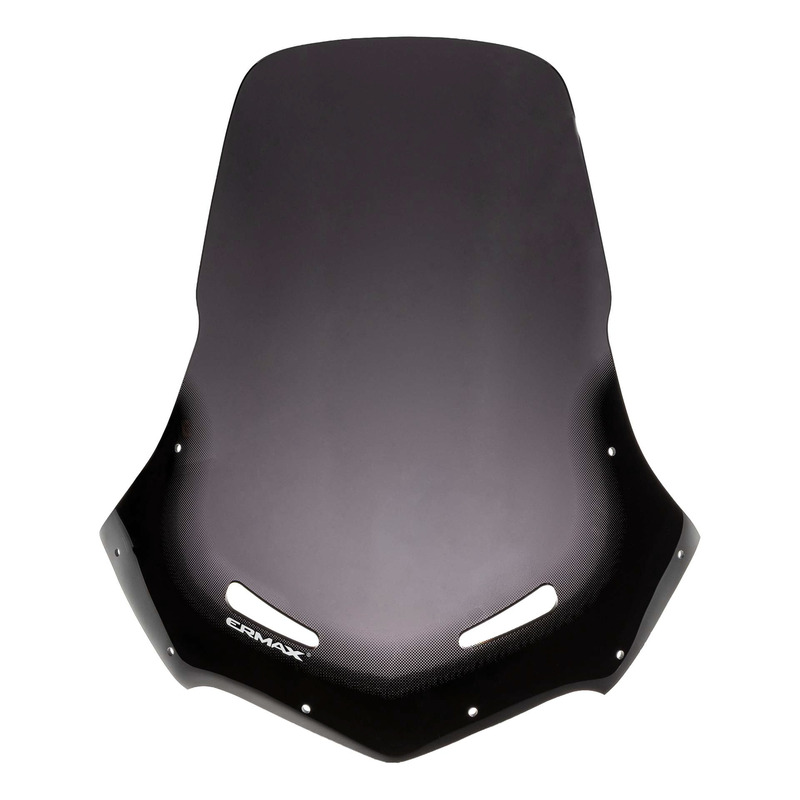 Pare-brise Ermax haute protection 63 cm (+10 cm) Honda Varadero 1000 99-02 noir clair