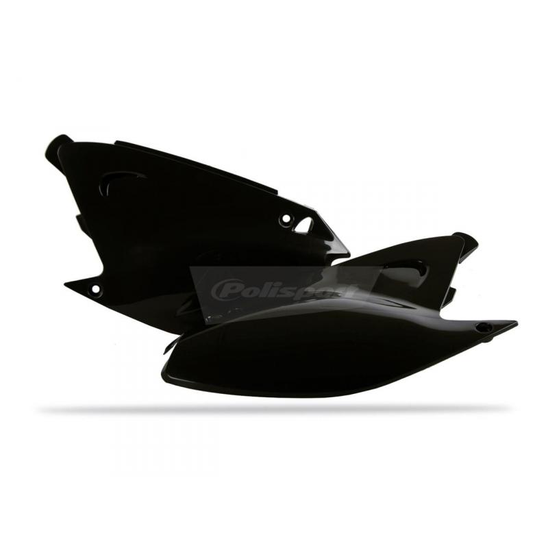 Plaques latérales Polisport Kawasaki 250 KX 03-08 noir