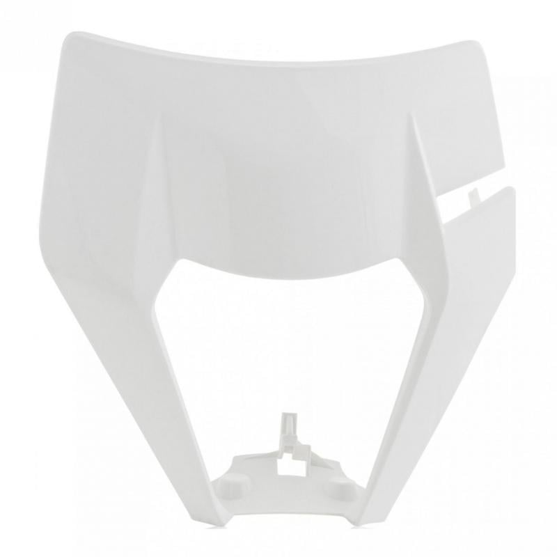 Plastique plaque phare Acerbis KTM 125 EXC 17-19 Blanc Brillant
