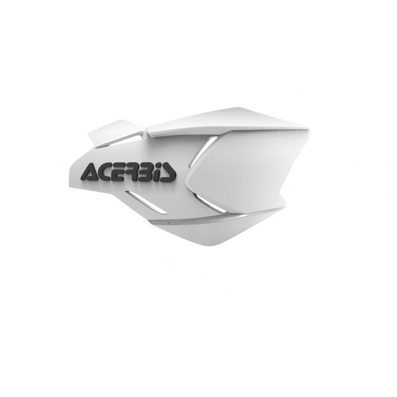 plastique de remplacement Acerbis pour protège-mains X-Factory Blanc/Noir Brillant