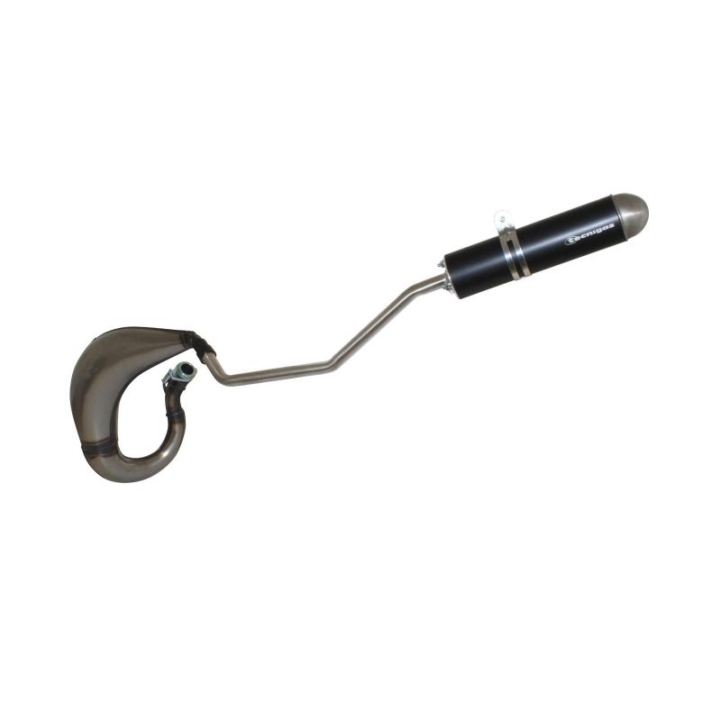 Pot d'échappement Tecnigas E-Nox Steel Black Alu Derbi Senda 2000> /
