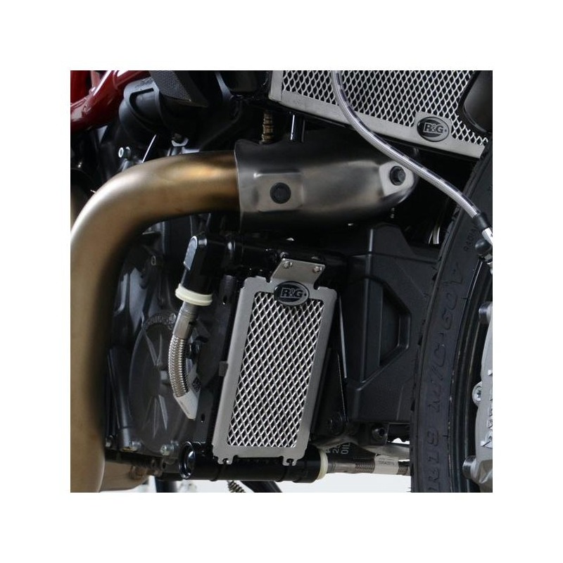 Protection de radiateur d’huile R&G Racing Titane Ducati Panigale 1100 V4 18-20