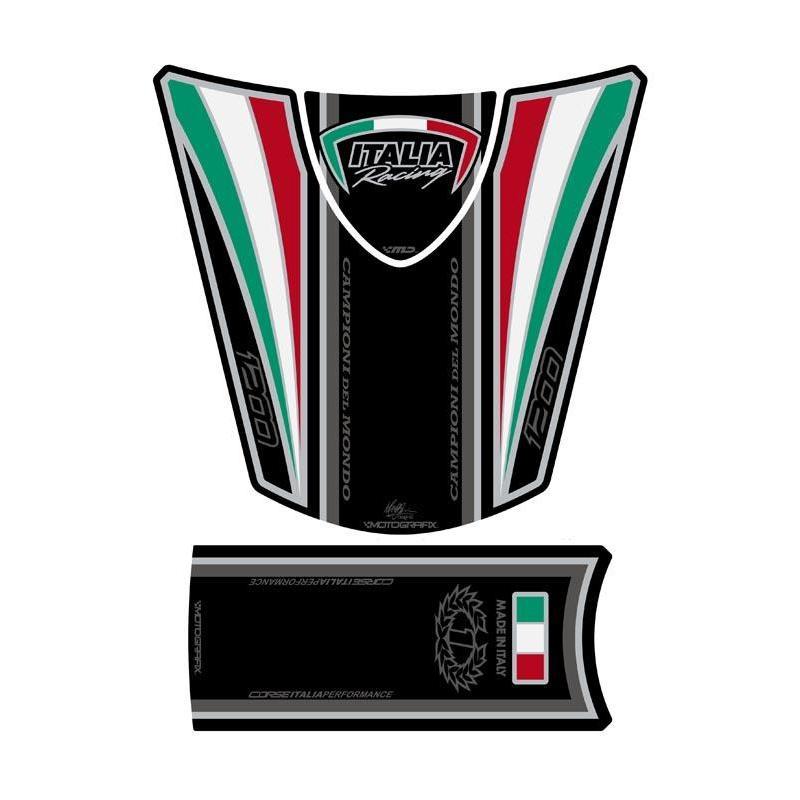 Protection de réservoir Motografix Italia noir Ducati Diavel 1200 3 p