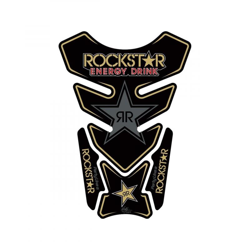 Protection de réservoir Motografix noir Rockstar Energy 4 pièces