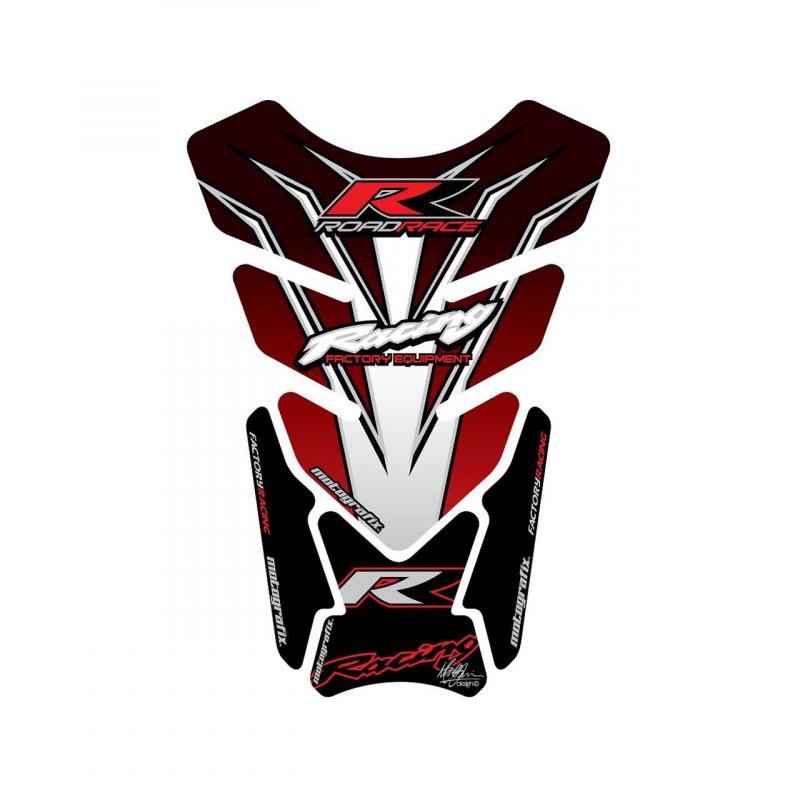 Protection de réservoir Motografix rouge/noir/blanc Honda 4 pièces