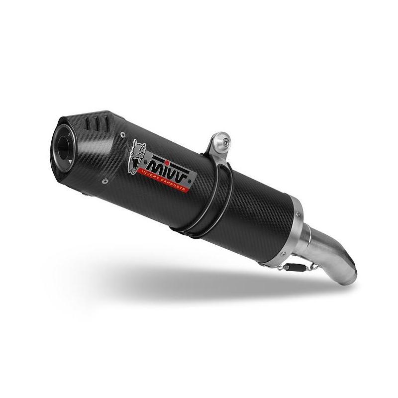 Silencieux double MIVV Oval carbone / casquette carbone Kawasaki ZZR14