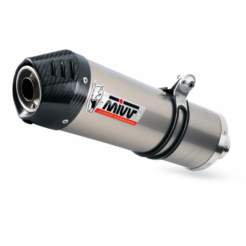 Silencieux MIVV Oval titane / casquette carbone Suzuki SV650 04-