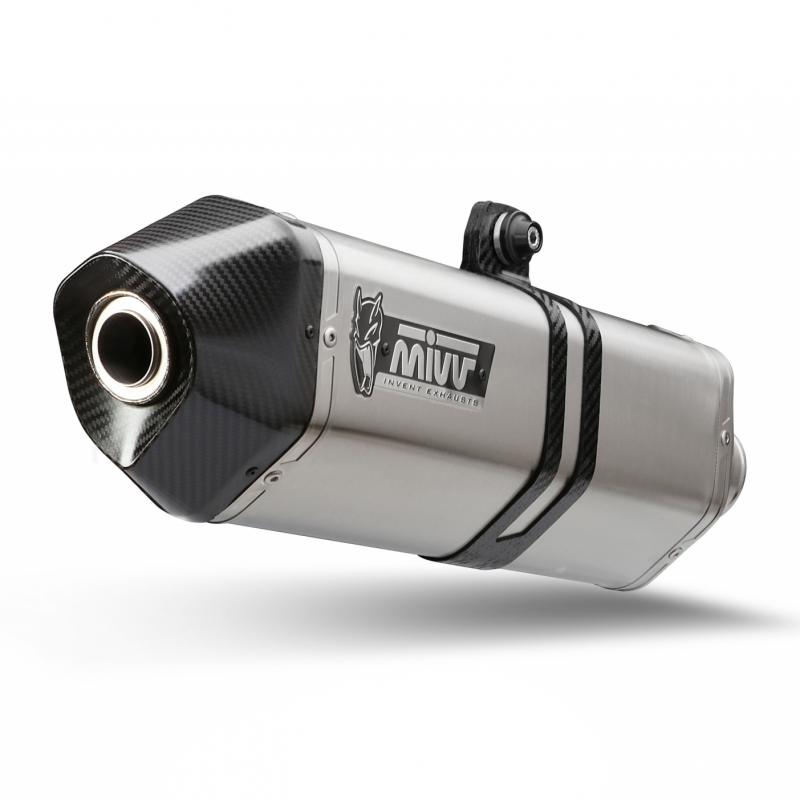 Silencieux MIVV Speed Edge inox / casquette carbone Suzuki GSF1250 Ban