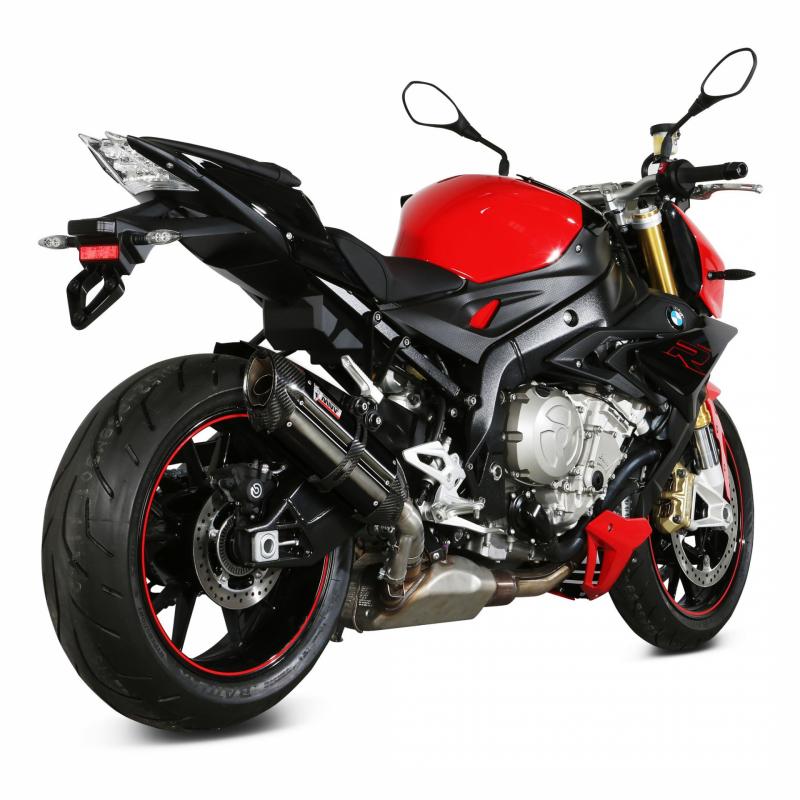 Silencieux Mivv Suono inox noir / casquette carbone BMW S 1000 R 17-19