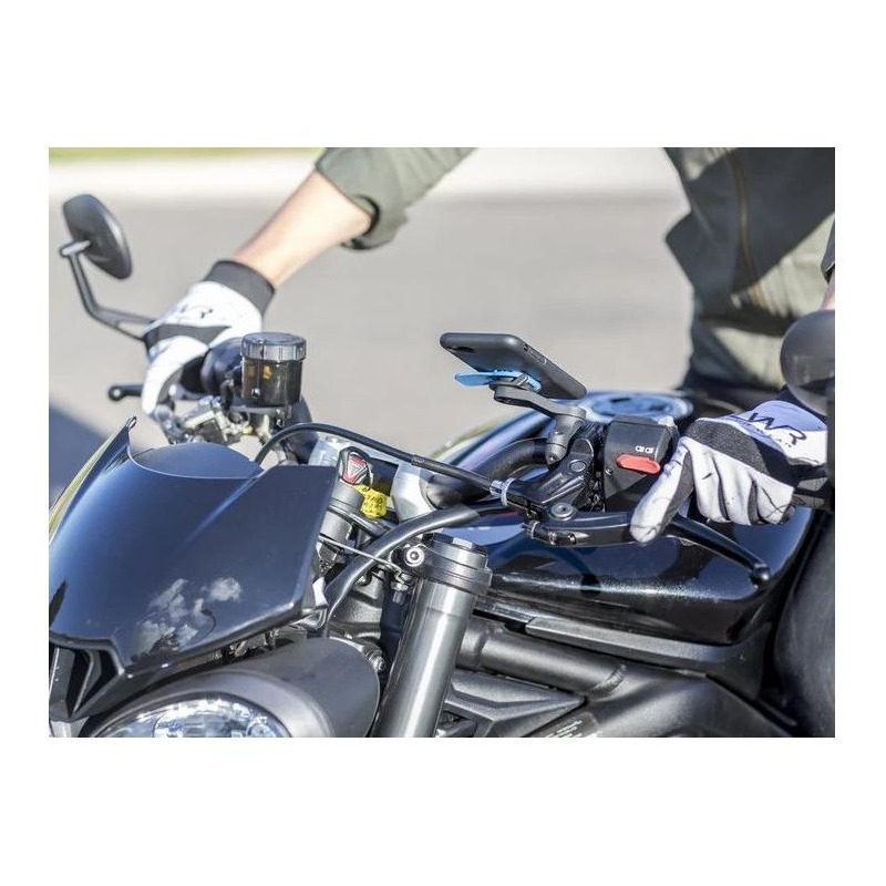 Support téléphone Quad Lock QLM V2 fixation guidon moto - Pièces