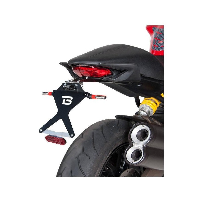 Support de plaque d’immatriculation Barracuda Ducati Monster 821 14-16