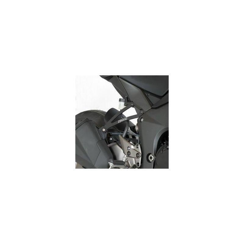 Pattes de fixation de silencieux R&G Racing noire Kawasaki Z 1000 10-18