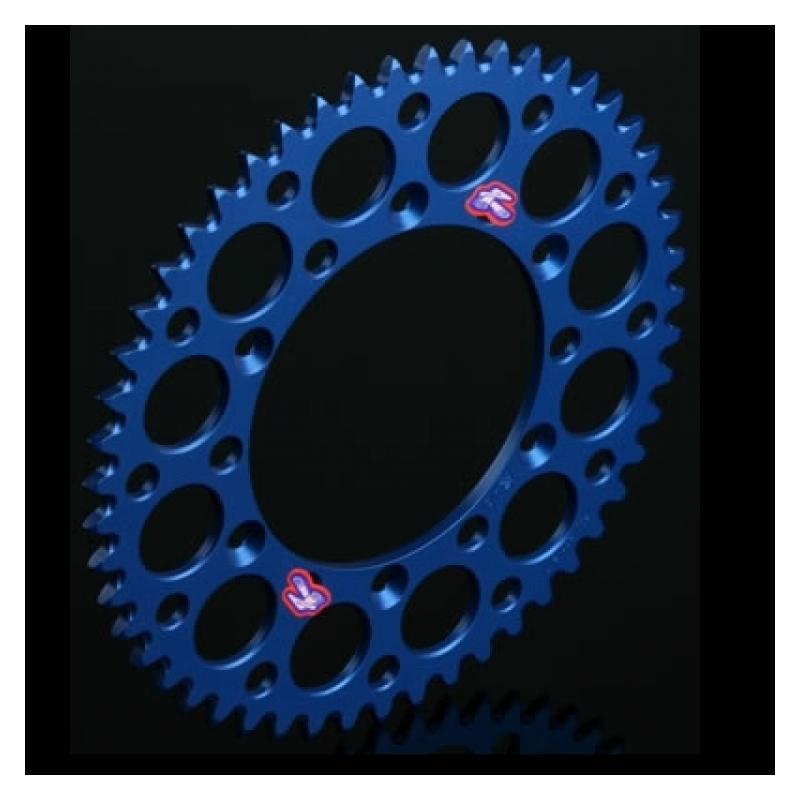 Couronne Renthal Ultra-Light anti boue anodisée bleue 48 dents pour H