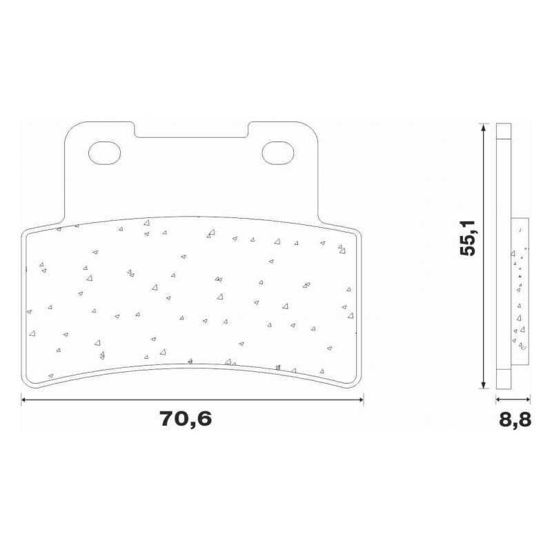 Plaquettes de frein avant Newfren FD0501BE 45105-LKF5-305 pour Kymco 4