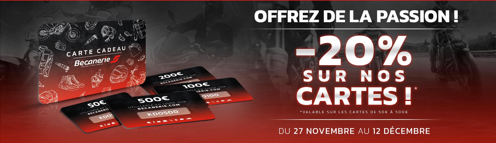 Cartes cadeaux bécanerie hp